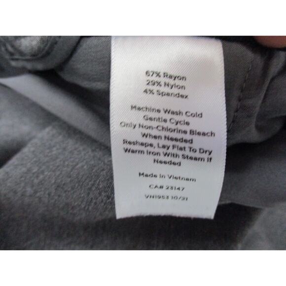 Talbots Soho Pant Womens 18 Heather Gray Career Dress Pants Thick Knit 40x30 - Picture 12 of 13